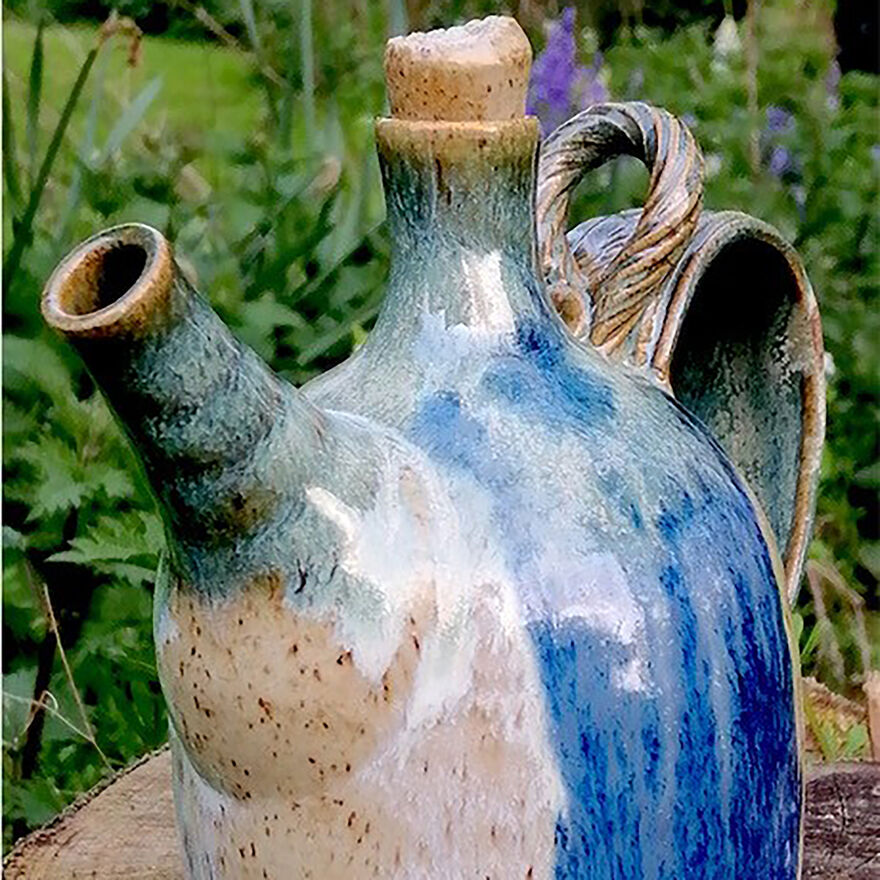 Ceramic jug with stopper by Ian Henderson Ceramics