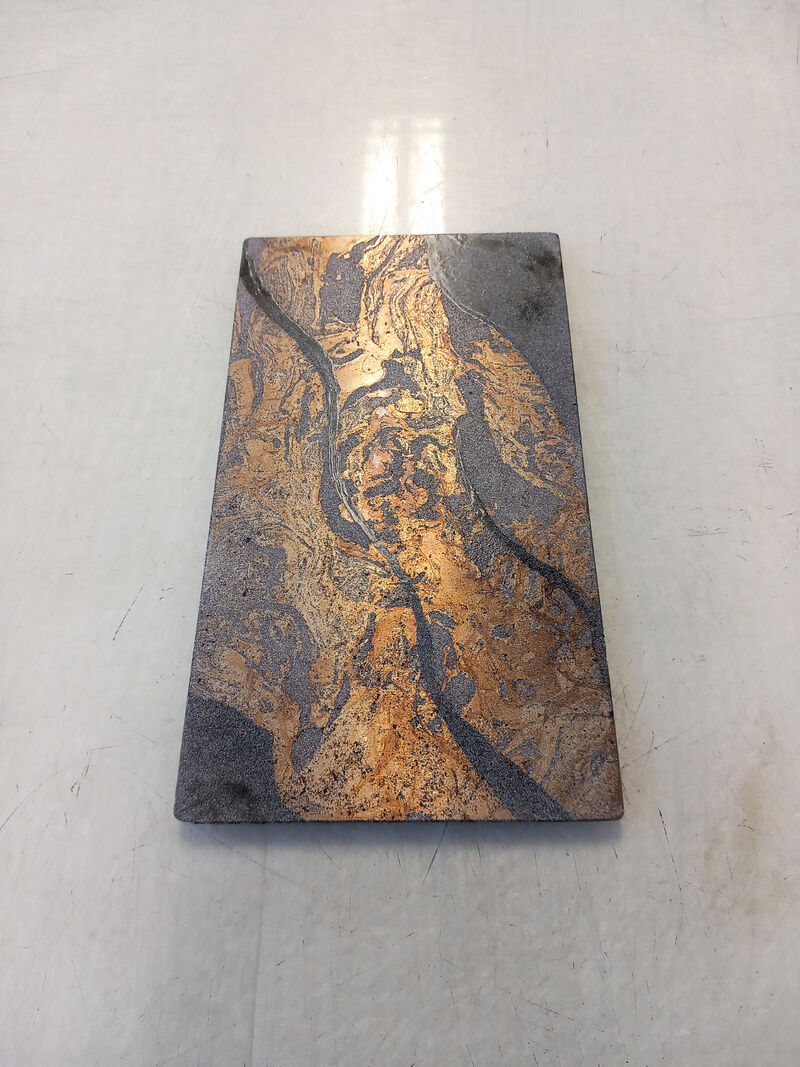 Printing plate with marbles pattern