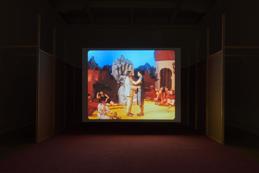 Michelle Williams Gamaker: Our Mountains Are Painted On Glass at the South London Gallery, 2023. Installation photography by Jo Underhill.