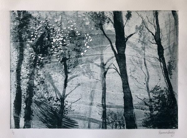 Mokulito print of trees