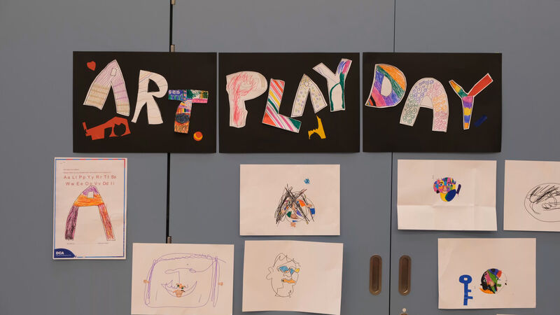 Art Play Day made from letters created by children