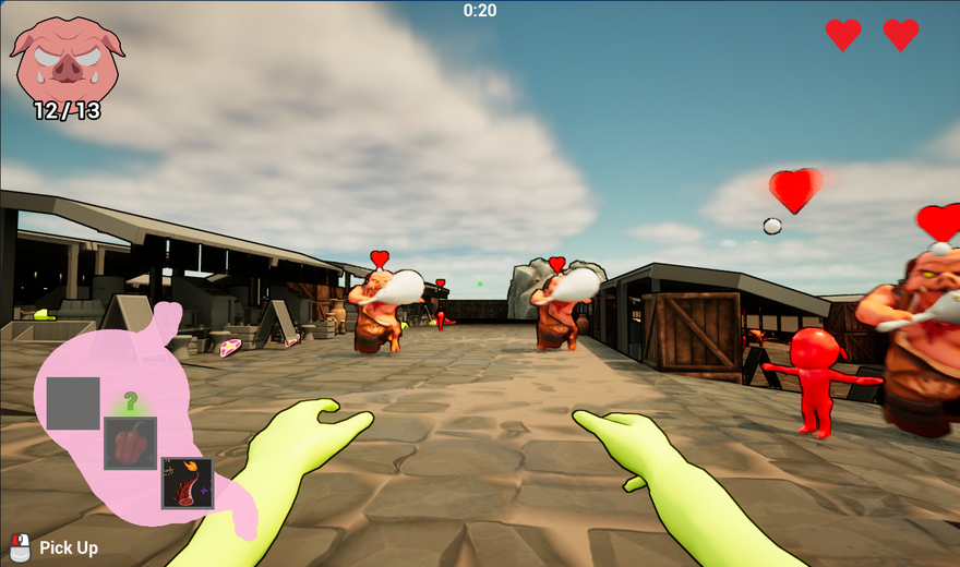 A scene of a computer game