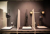 Photo enlargers in the darkroom at DCA Print Studio