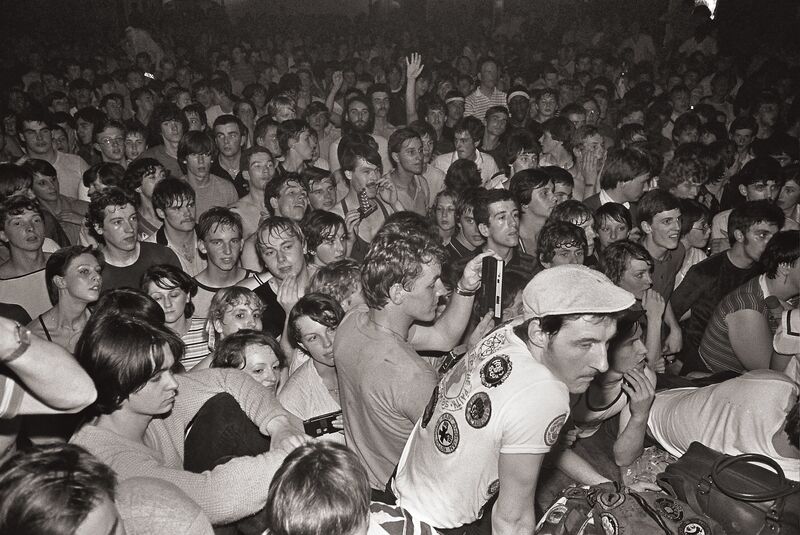 Packed crowd at a concert