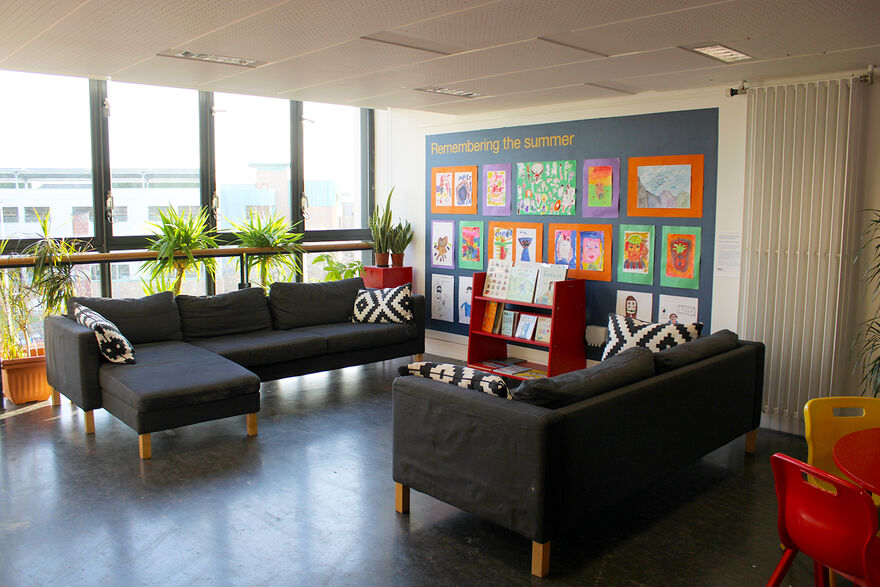 Sofa area in Create Space