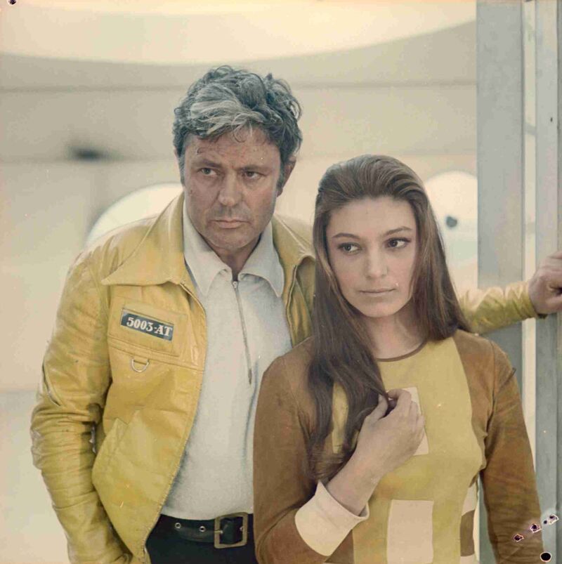 A man and woman on a space station in Solaris