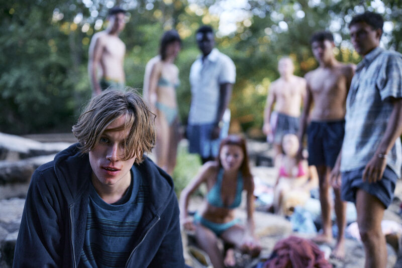Group of people on a beach