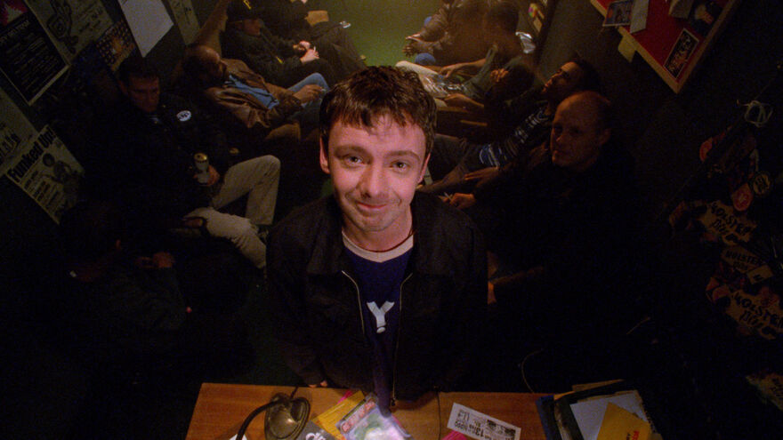 Young man enjoying a party in Human Traffic
