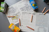 Jute Children's Menu with Minions Spot the Difference, Toy Story colouring in and wordsearch