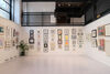 Artworks on the walls in Centrespace for the Made in DCA Print Studio Exhibition