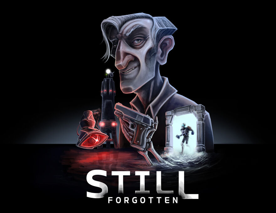 A computer animated man holding a gun