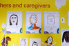 Portraits of caregivers drawn by children