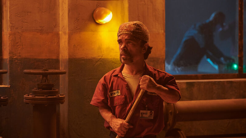 Peter Dinklage as a janitor