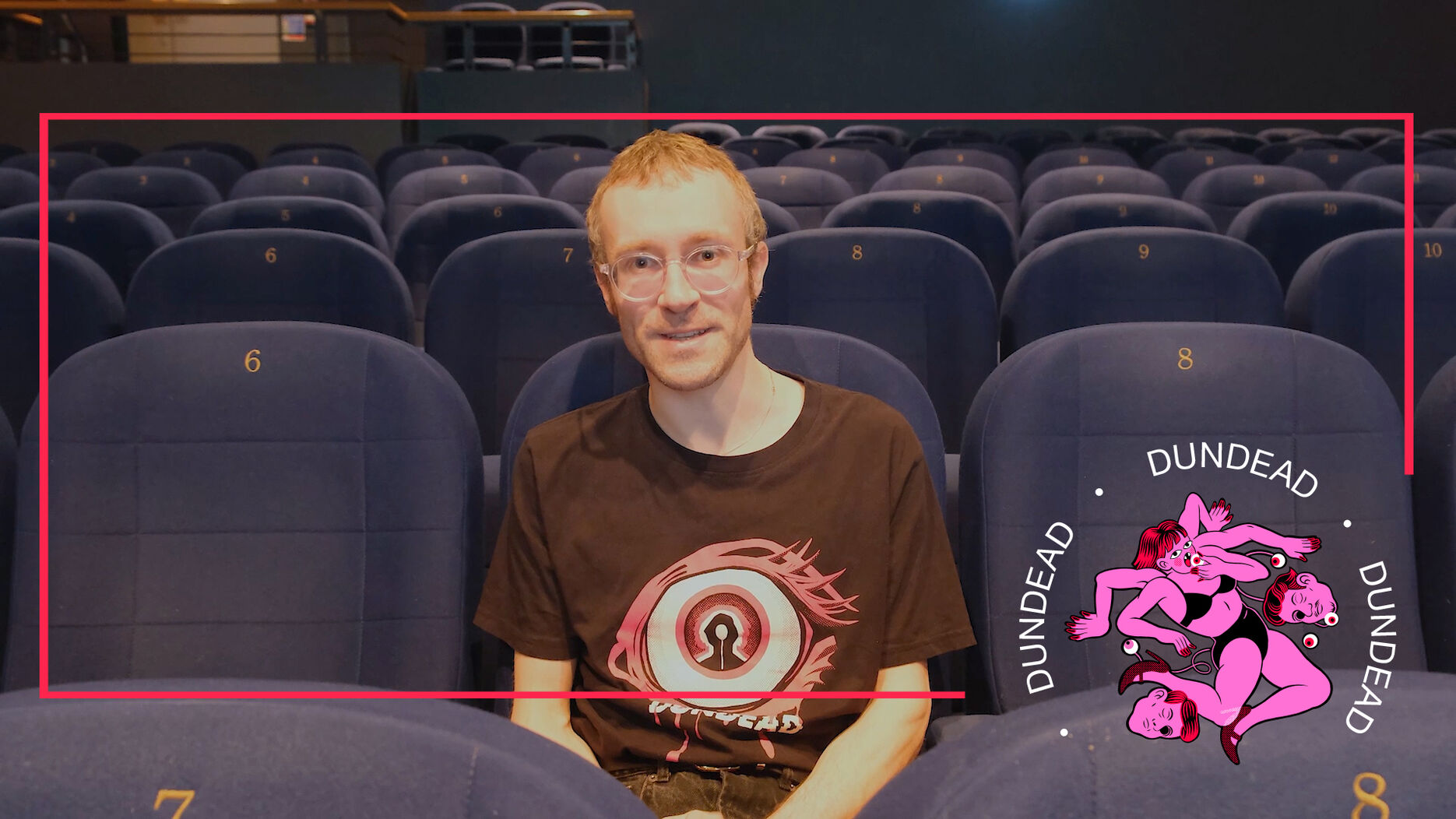 Festival programmer Michael Coull sits in DCA Cinema