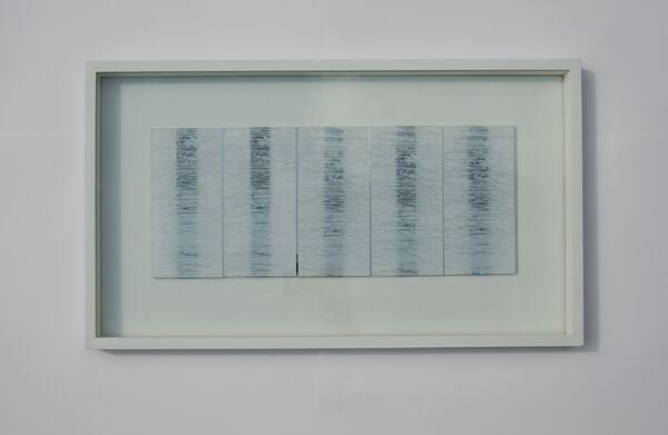 Horizontal print in white frame