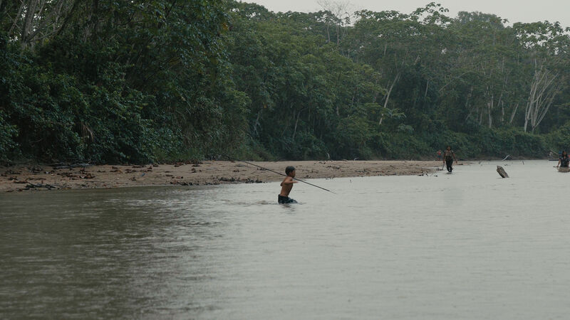 An image of the amazon review with a child with a spear 