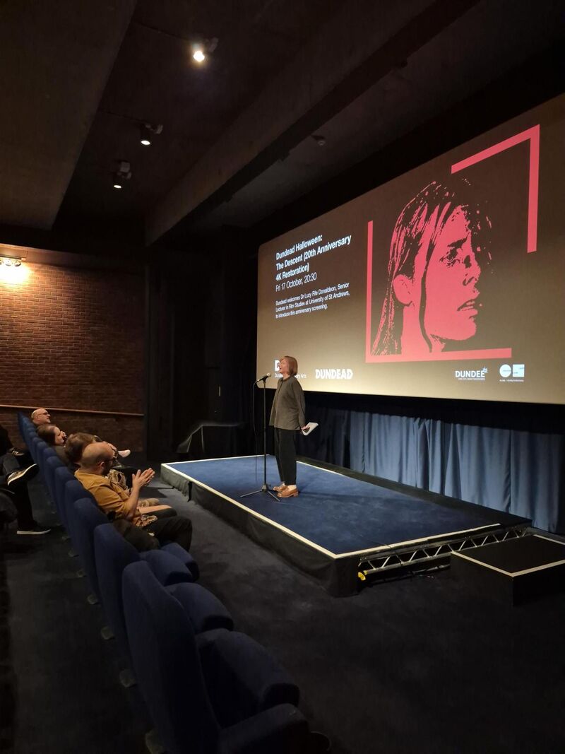 Dr Lucy Fife Donaldson introducing The Descent