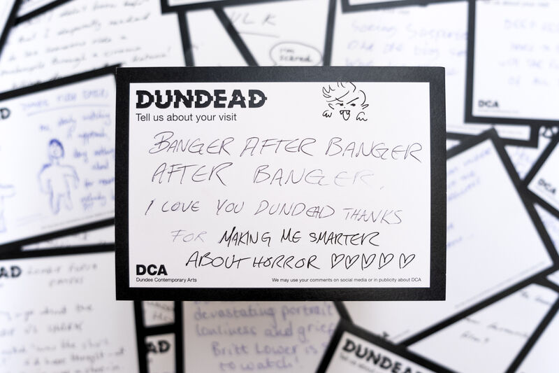Dundead comment card: Banger after banger after banger. I love you Dundead thanks for making me smarter about horror