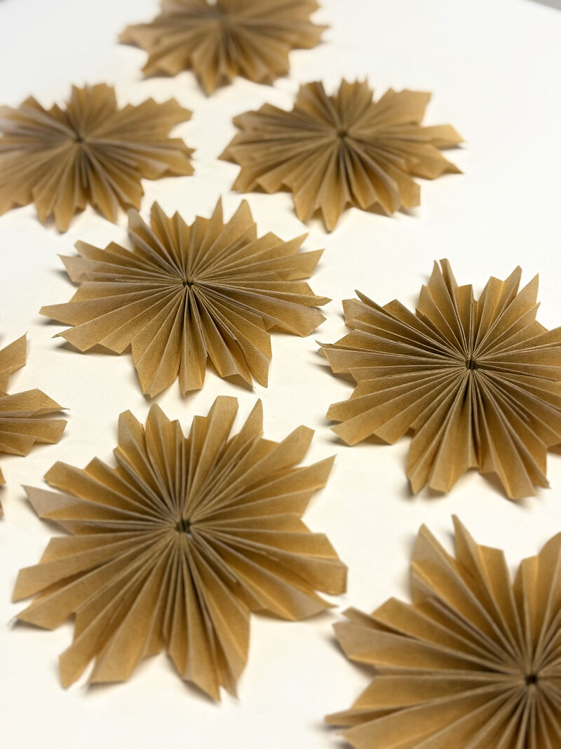 Brown paper stars
