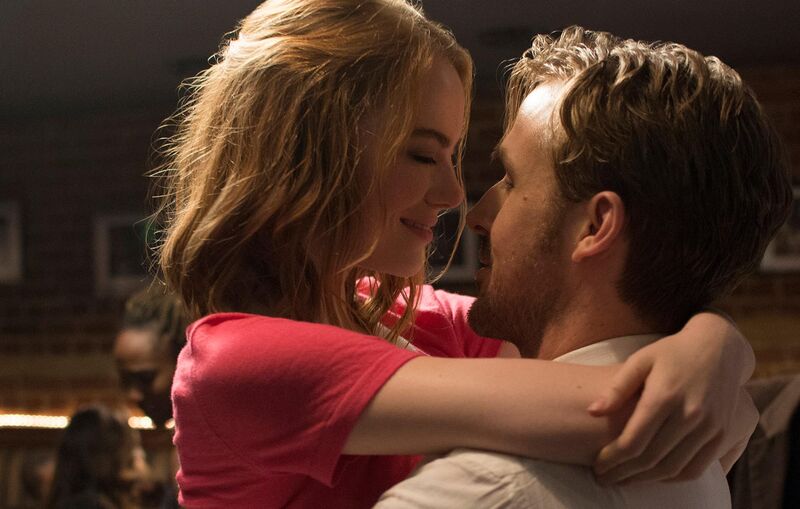 A woman and a man embrace