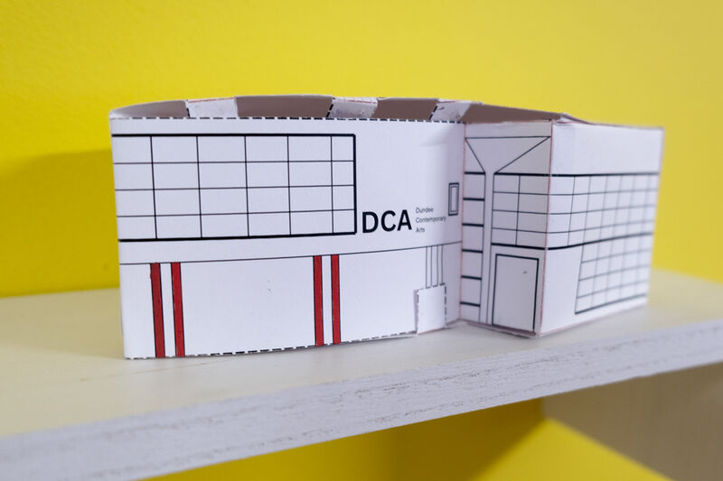 Paper model of DCA building