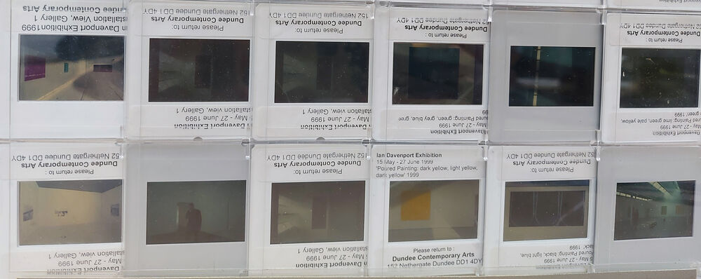 Slides from Ian Davenport's exhibition at DCA.