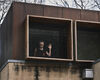 Child standing at the window