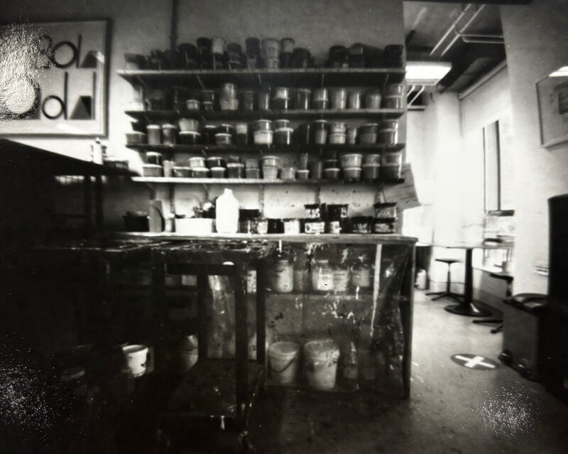 Black and white photo taken with a pinhole camera