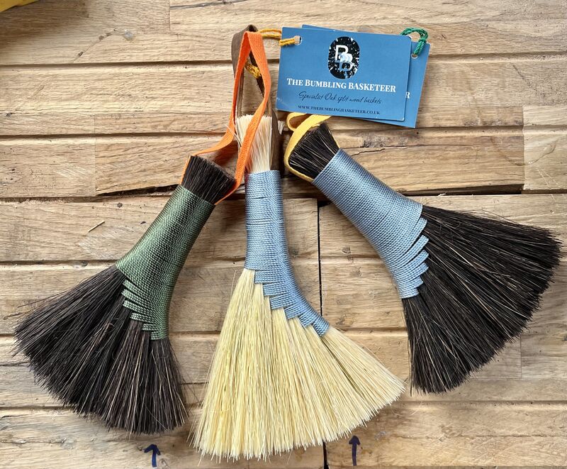 Selection of three brushes by The Bumbling Basketeer
