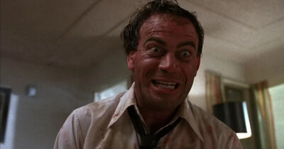 Man with an andry expression