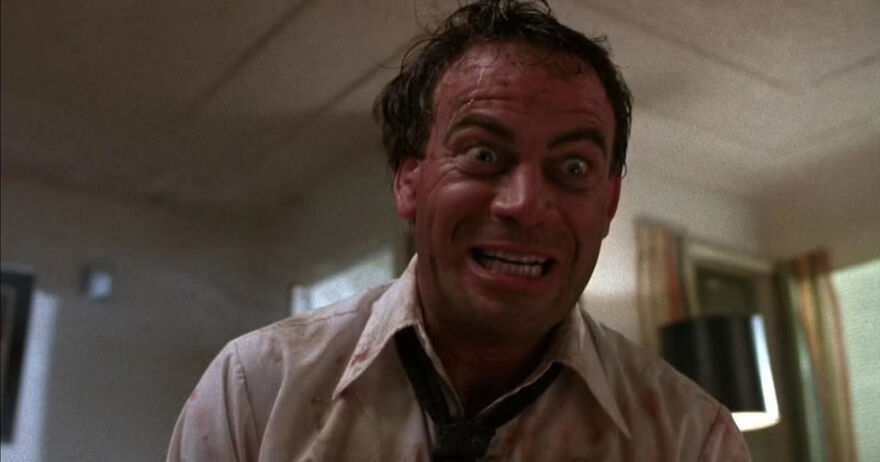 Man with an andry expression