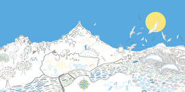 Spread from Hiya In There Wee Bairn featuring illustrations of Dundee