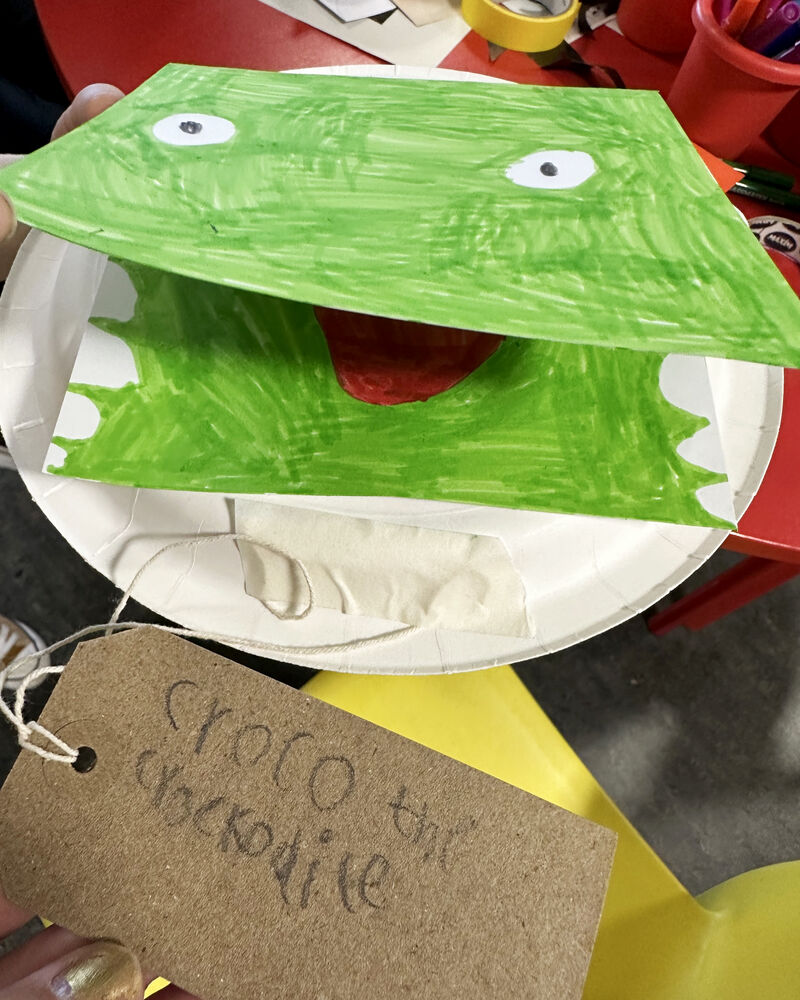 Croco the crockodile artwork made by a child