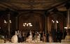 Couples dance in a ballroom in opera Arabella