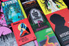 Selection of horror themed books available in DCA Shop