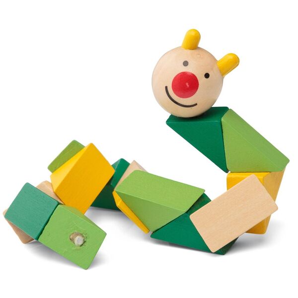 Wooden catterpillar toy
