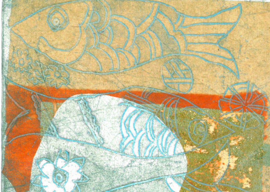 Tetra print of fish