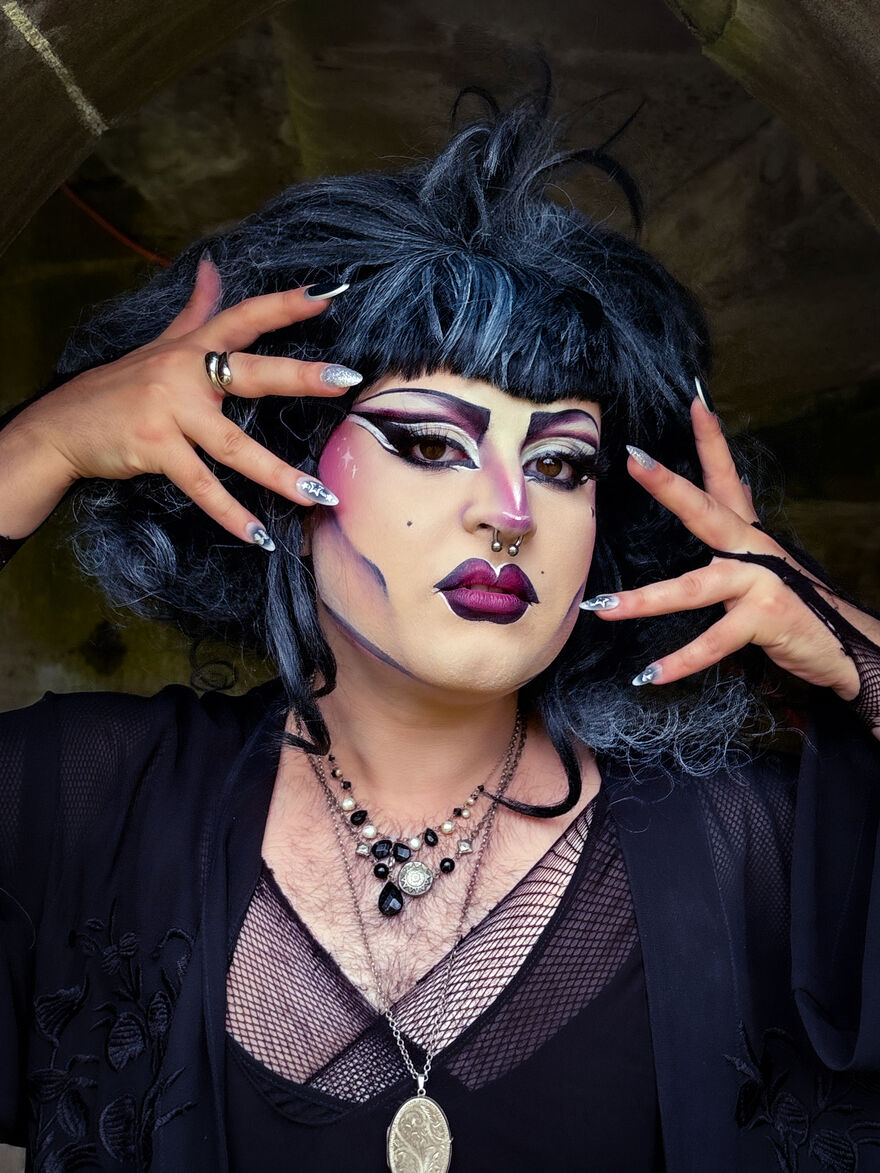 Portrait photo of drag artist Eden Spaghetti