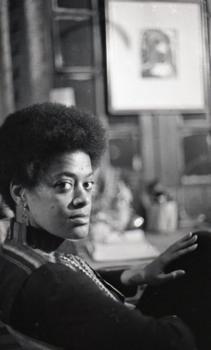 Black and white photo of Toni Cade Bambara