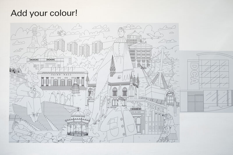 Mural of Dundee places and characters