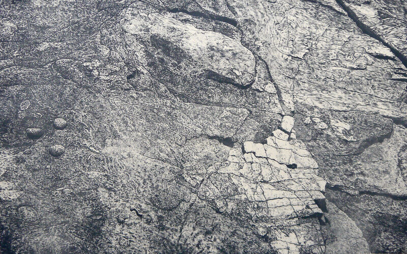 02.12 blue, stone lithograph on fabriano,112 x 76cm