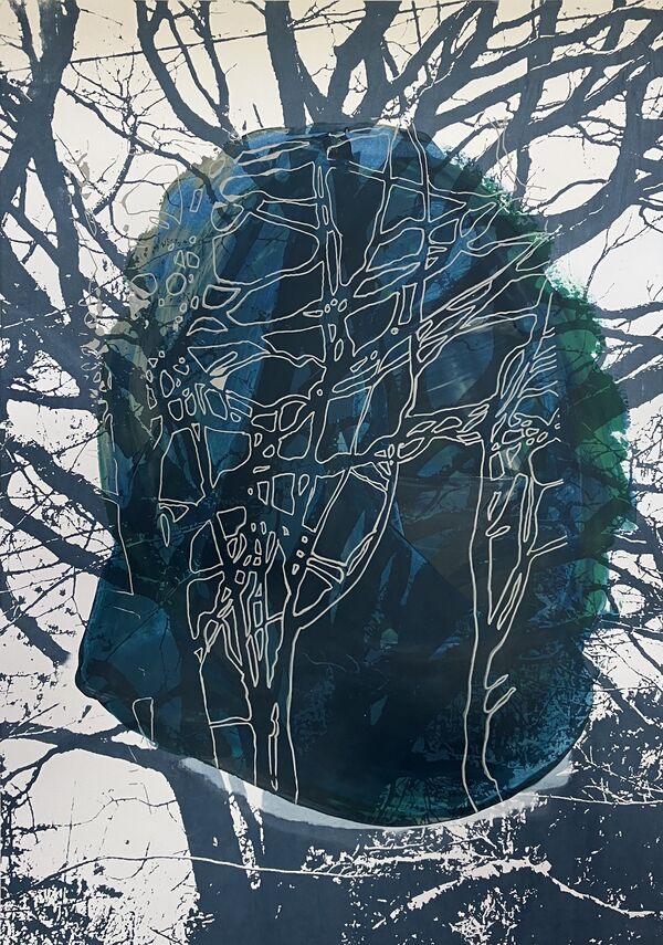 Abstract print of roots