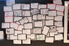 helloDCA board covered in black Dundead feedback cards