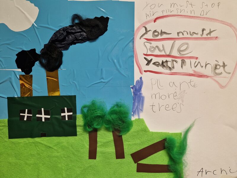 Poster about saving the planet