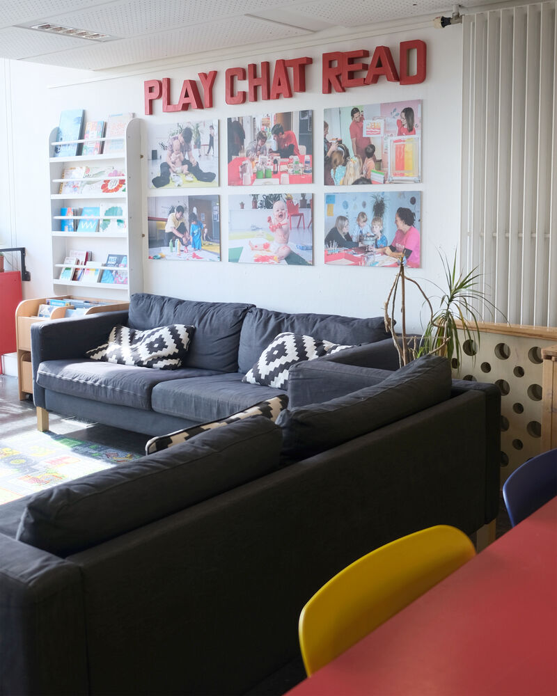 Sofa area in Create Space