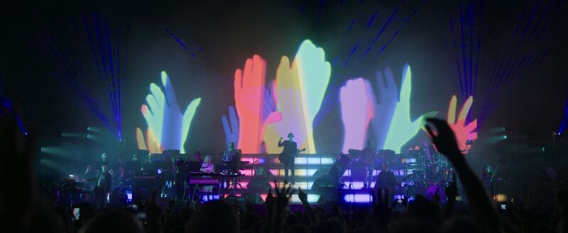 Pulp performing on stage