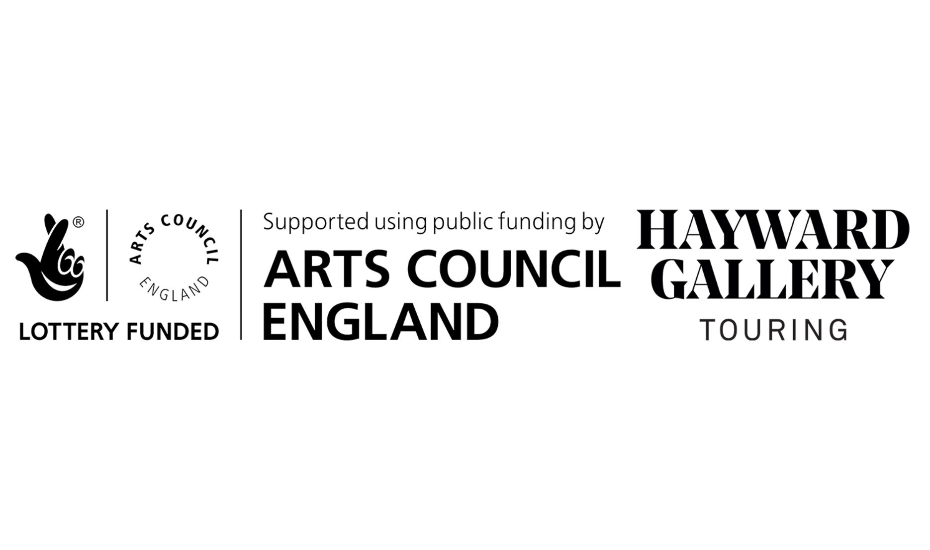 Arts Council England and Hayward Gallery Touring logo lock-up