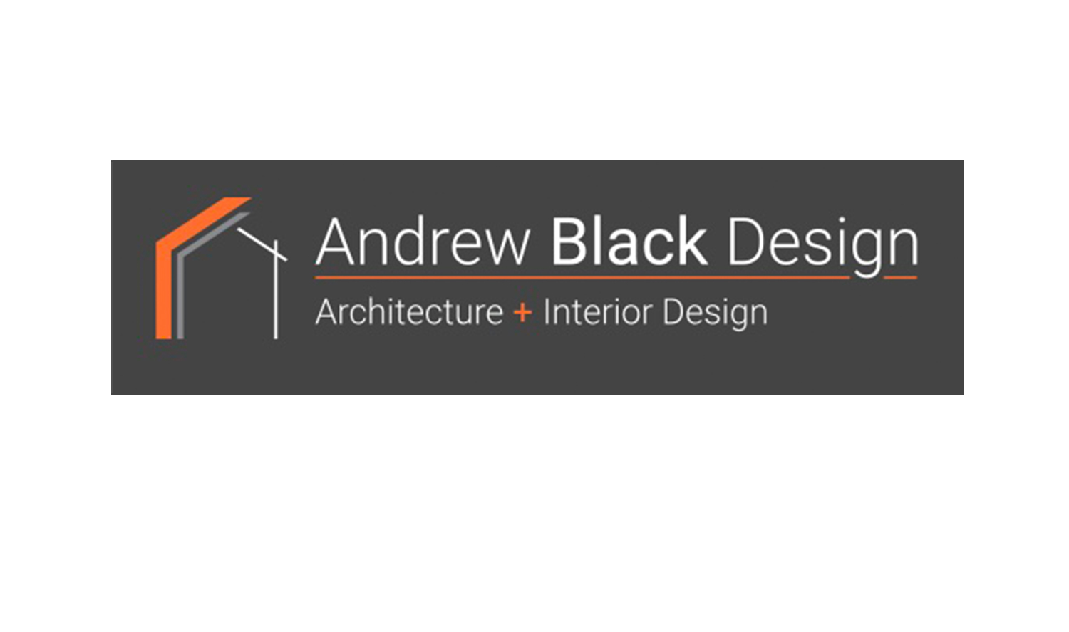 Andrew Black Design logo: featuring a small line drawing of a house